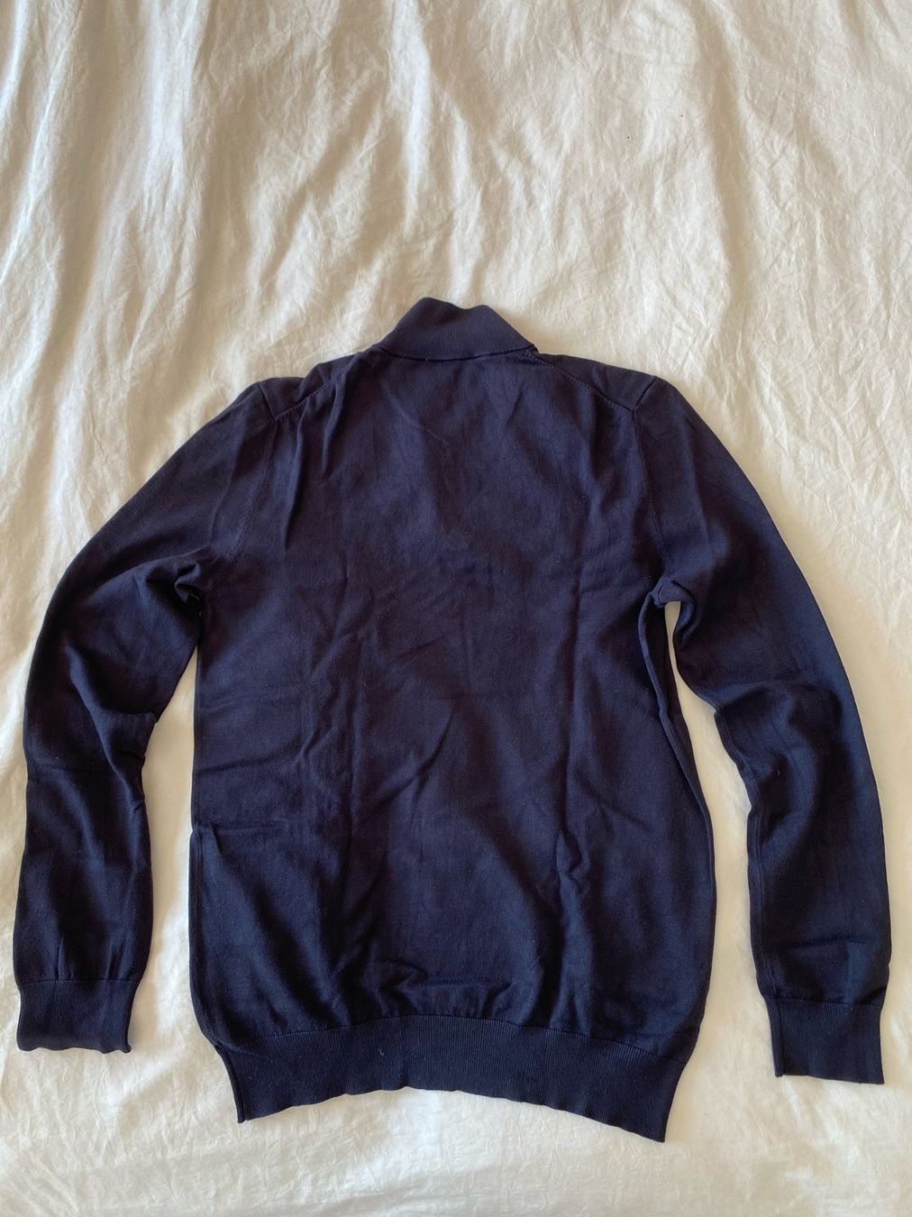 H&M Maglioni & Felpe: Pull demi-zip bleu marine – Usato da St-Blaise venduto da Windy2 3