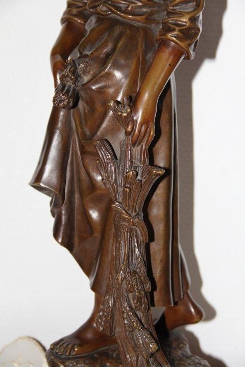 Sculture & Statue: Antique sculpture en bronze signe . – Usato da Praz (Vully) venduto da pikuluka1 7