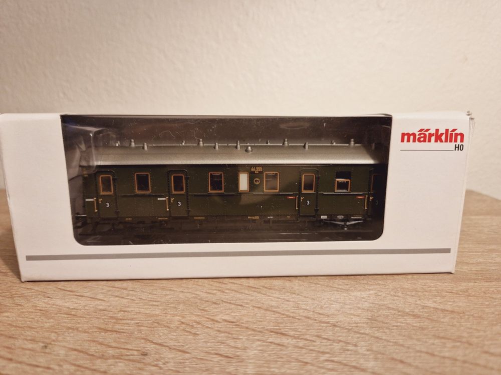Märklin 43313 Abteilwagen 3.Kl DRG H0 OVP NEU (Neu und originalverpackt ...