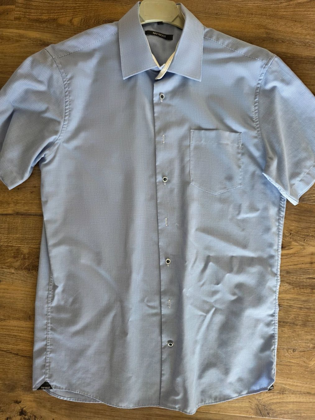 Navyboot Camicie: Herrenhemd kurzarm NAVYBOOT Grösse 40 hellblau – Usato da Muhen venduto da der_vpb8 3