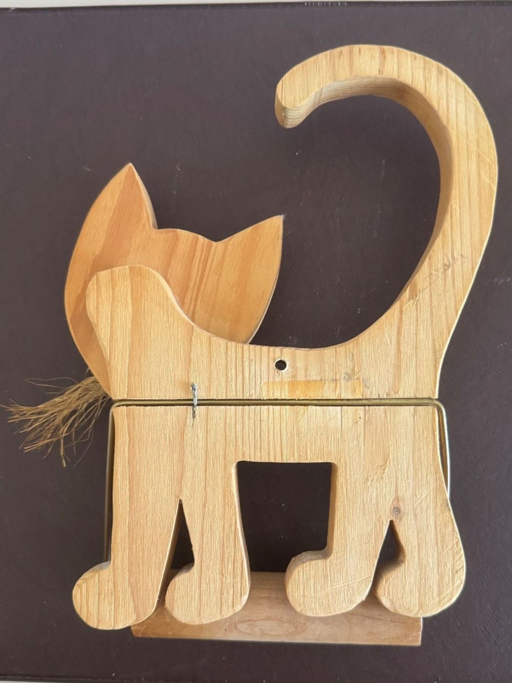 WC: WC Papierrollenhalter Holz Katze – Gebraucht aus Oberrohrdorf von chilibiggi 1