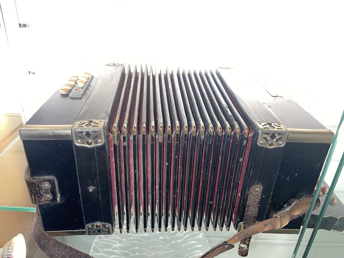 Hohner Musikinstrumente: Handorgel Antik Marke M. HOHNER Made in Germany – Gebraucht aus Siebnen von speedy63 7
