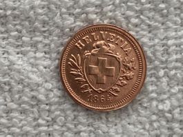 1 centime/Rappen 1864