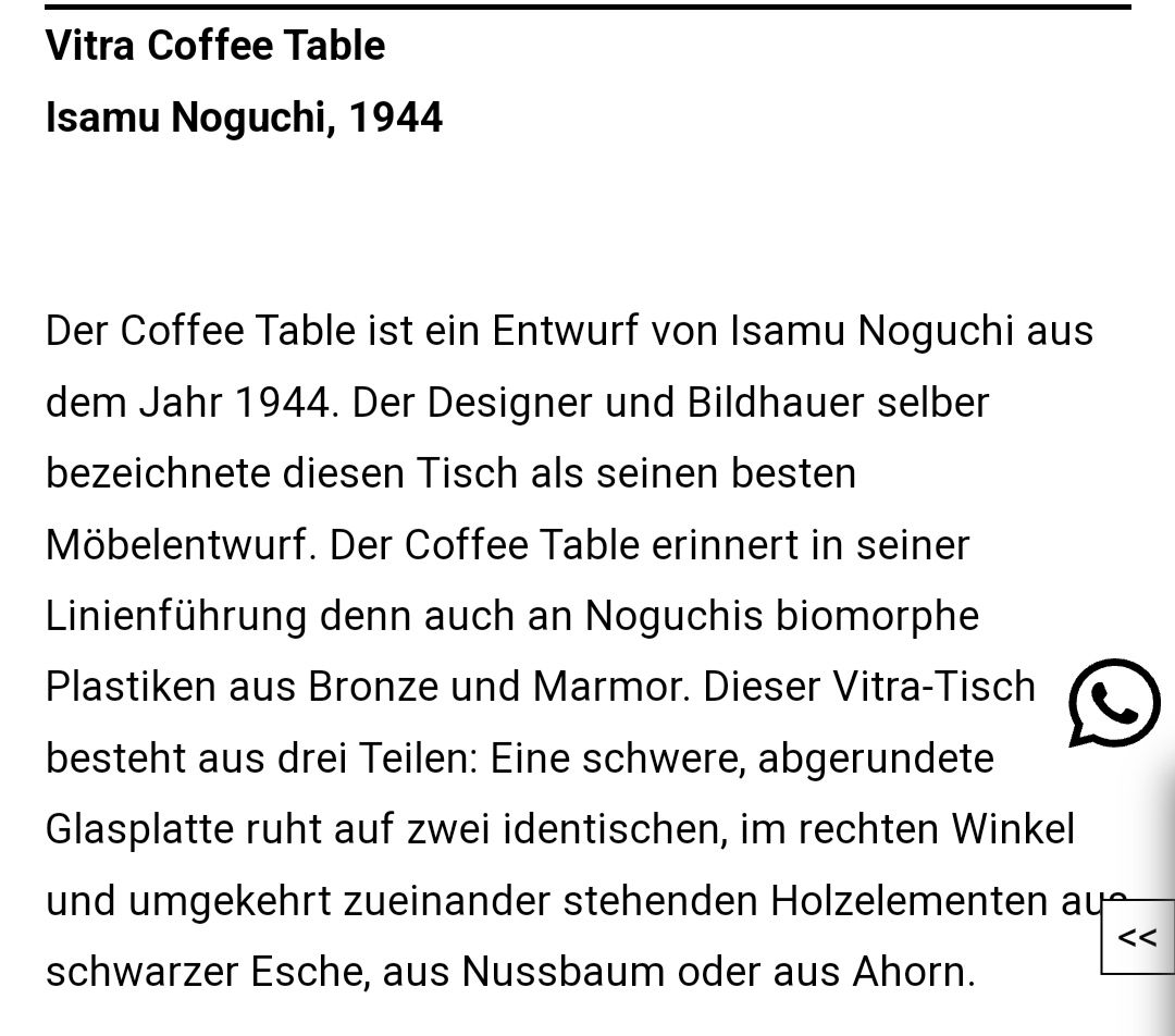 Vitra Tische: Isamu Noguchi Couchtisch – Gebraucht aus Oberdorf BL von  1
