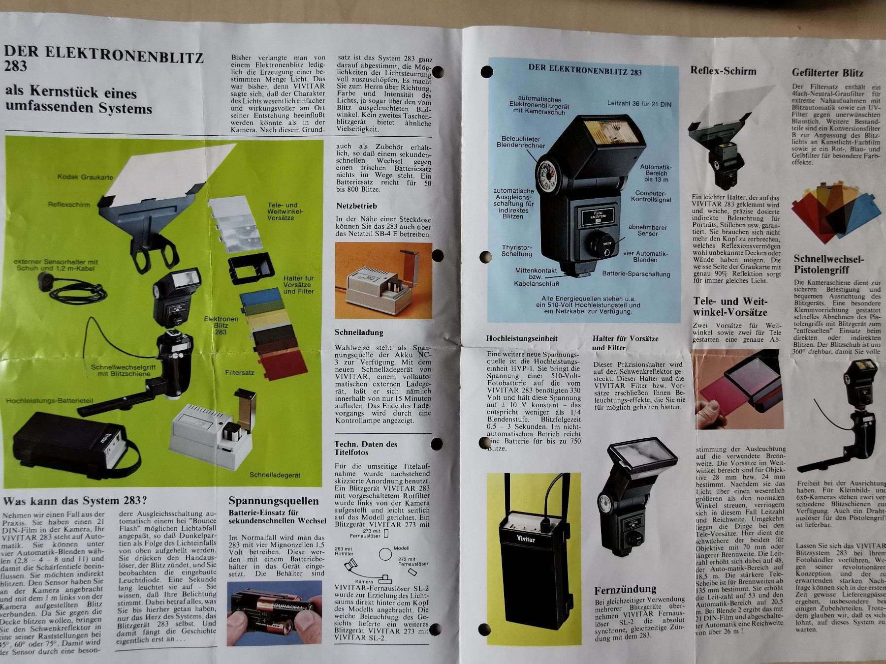 Vivitar Flash: Elektronenblitzgerät mit Linsen und Filter – Usato da Kreuzlingen venduto da Mietze_34 3