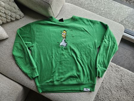 Sweatshirt The Simpsons vert, taille XS, occasion 