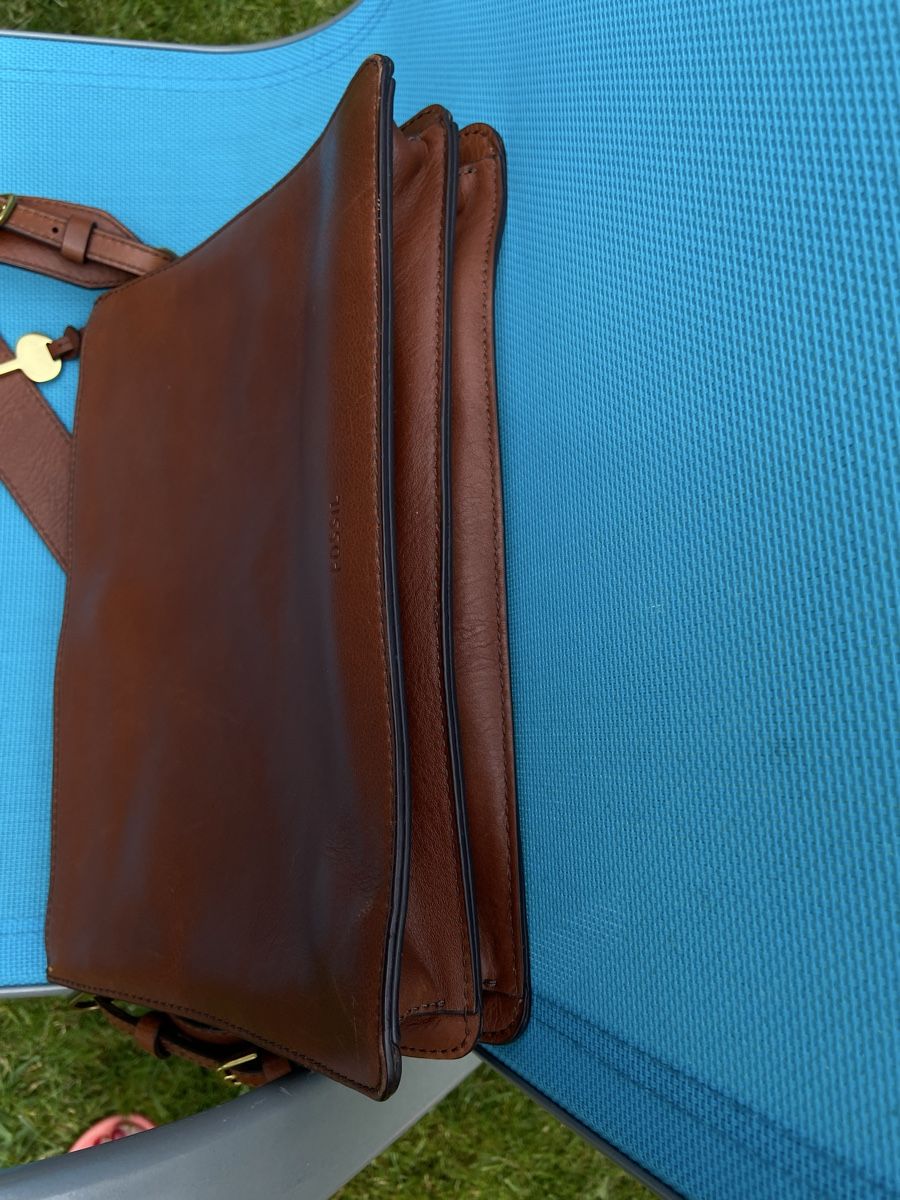 Fossil Taschen für Damen: Fossil Ledertasche, braun, guter Zustand. – Gebraucht aus Bern von Bern4you 7