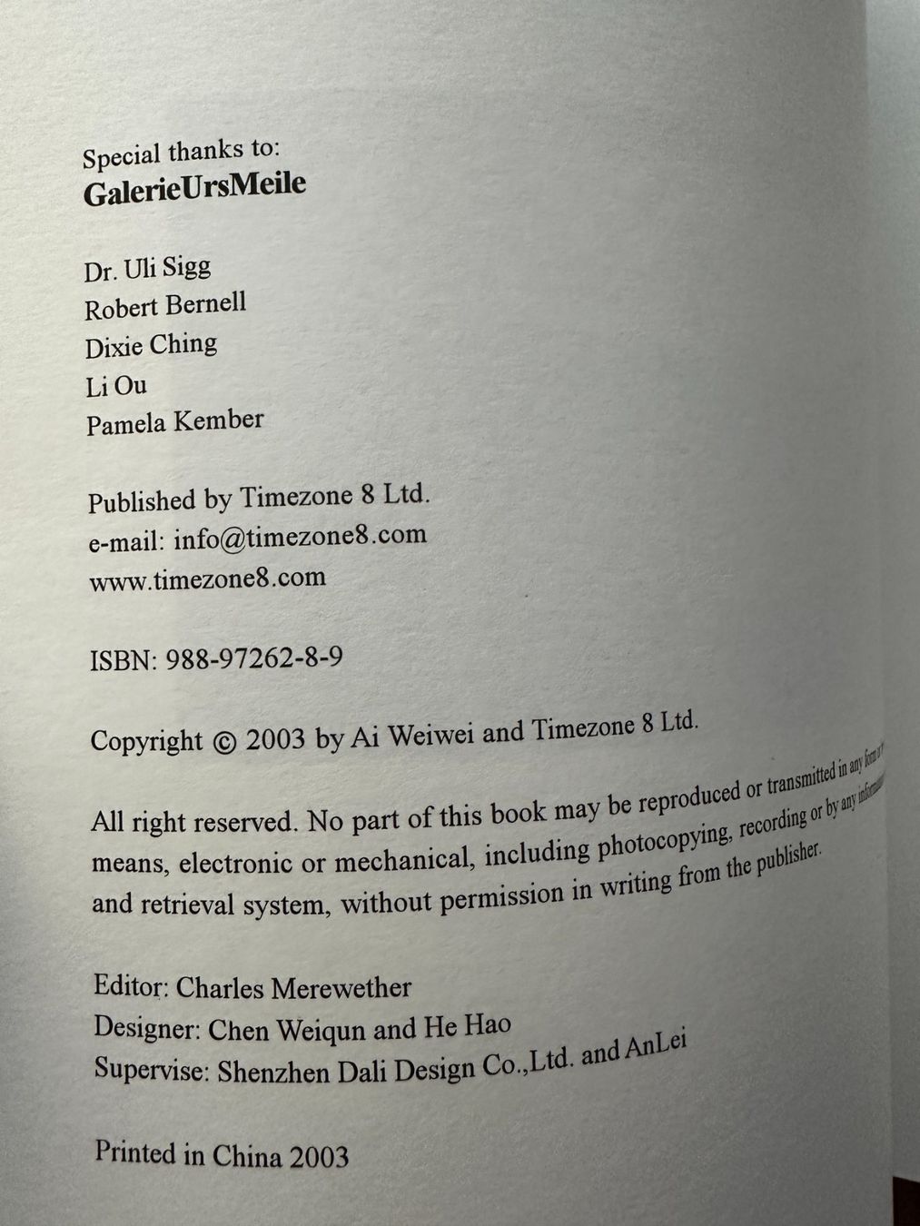 Libri: Ai Weiwei: Works Beijing 1993-2003 – Usato da Stäfa venduto da deebeecee 2