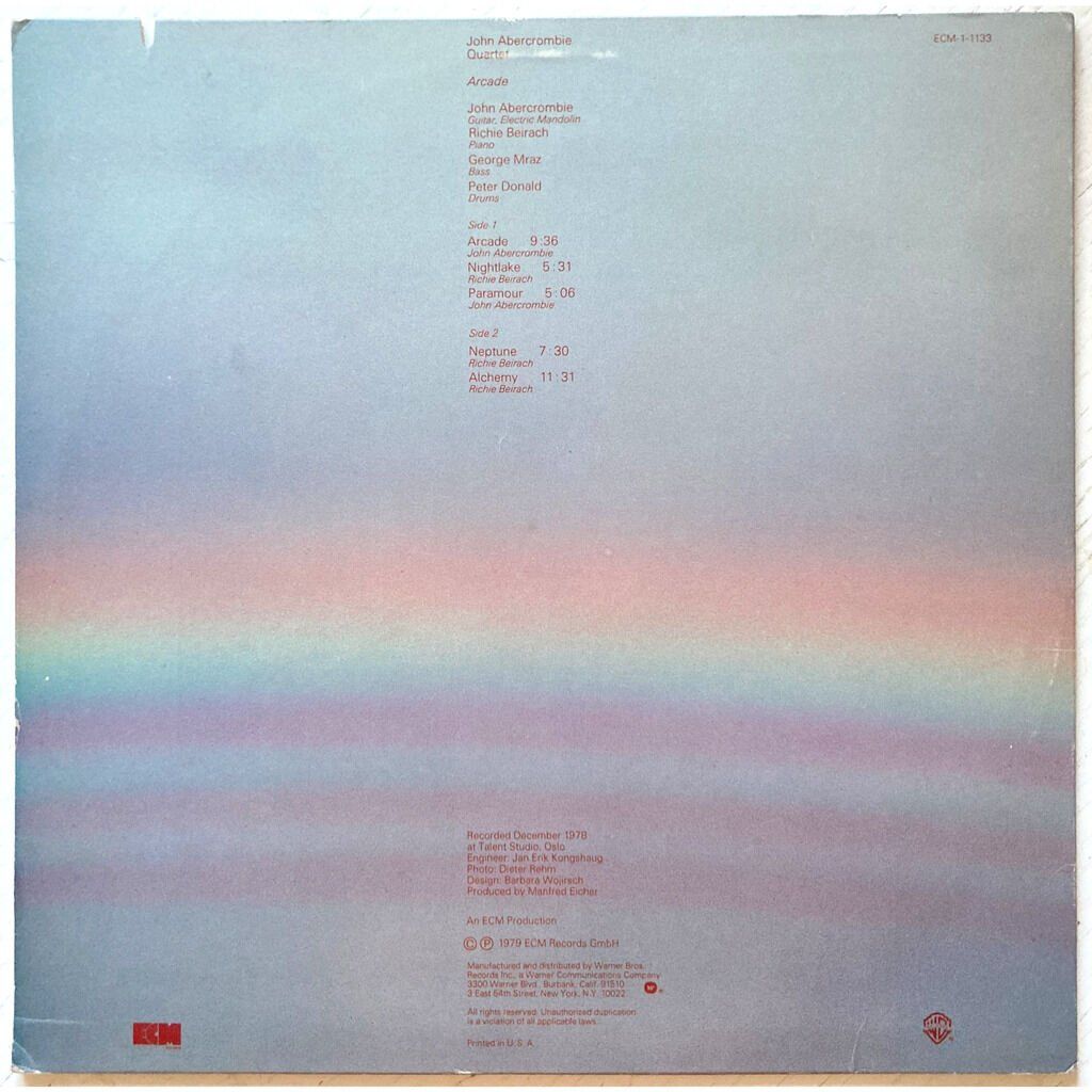 Vinyles: JOHN ABERCROMBIE QUARTET - ARCADE – D'occasion à Bottens par hotter-than-hell 1