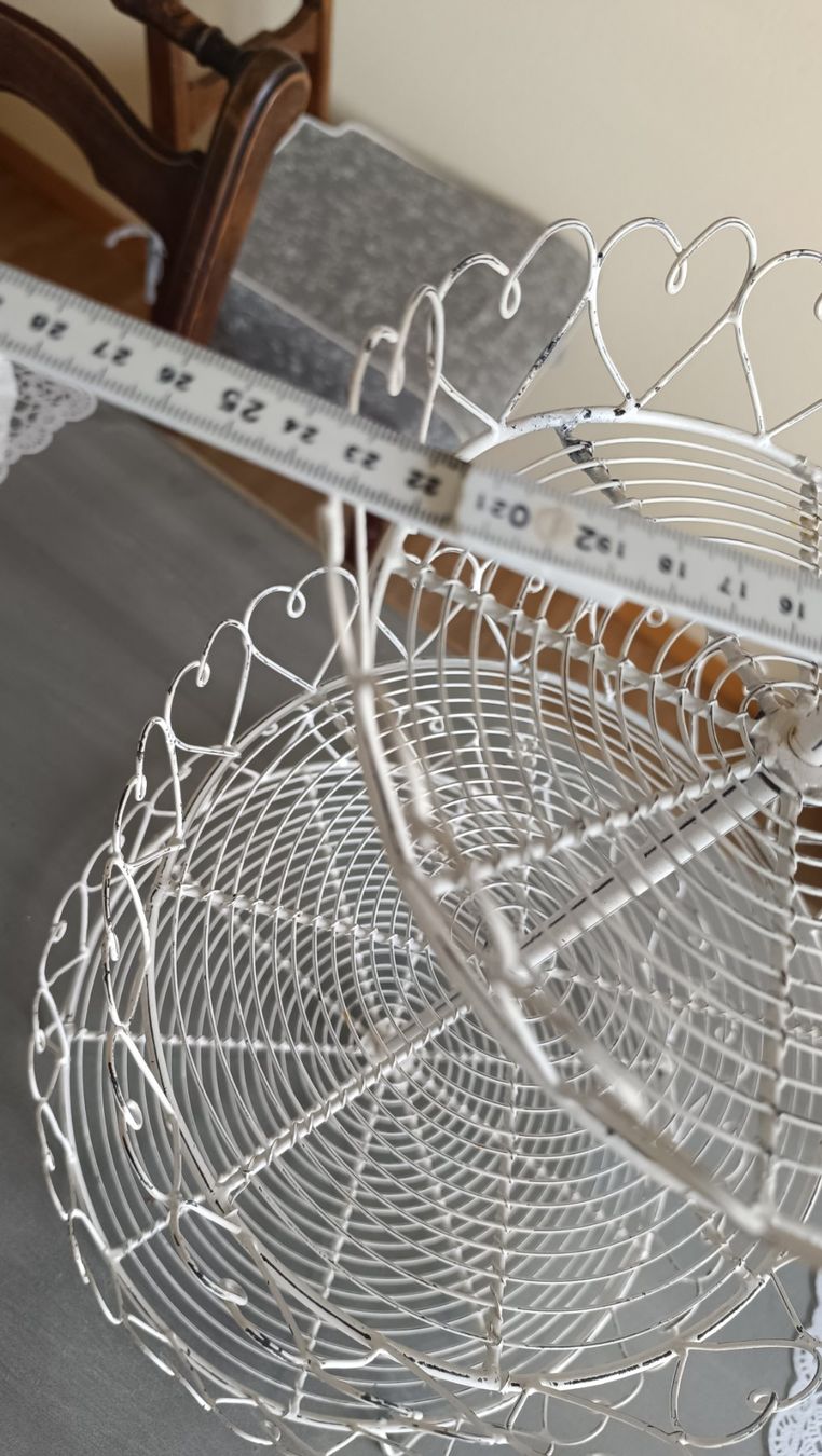 Scaffali: Shabby chic dreier etagere Draht – Usato da Zürich venduto da Jul69 6