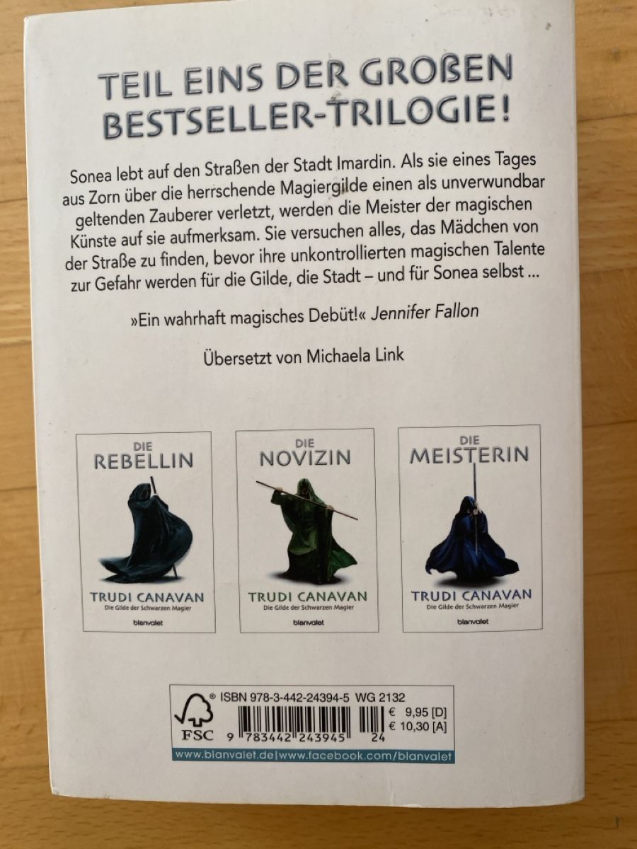Bücher: Trudi Canavan Sonea Band 1-3 – Gebraucht aus Hochfelden von waldfeenlicht 1