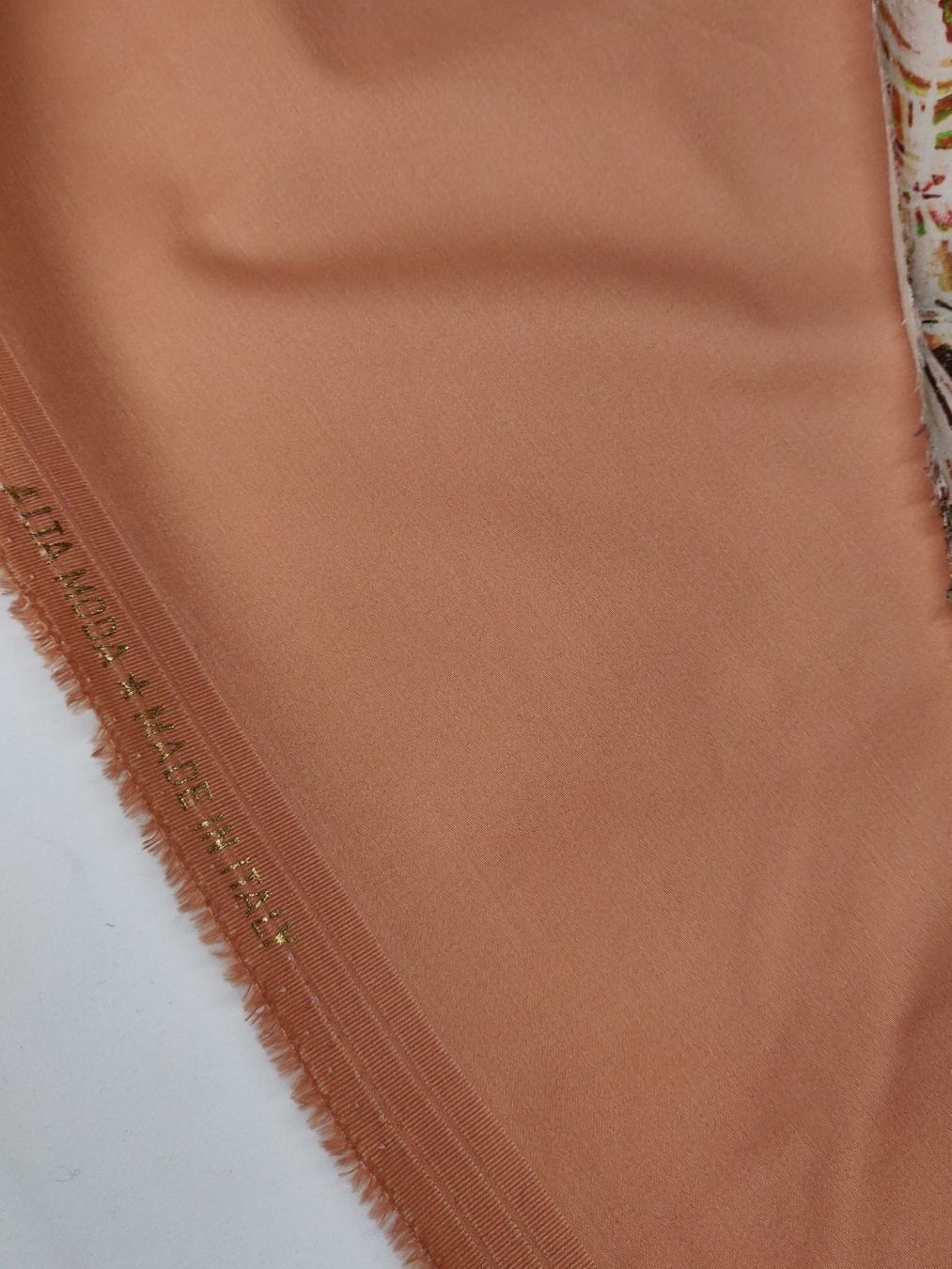 Tessuti: Sommer Anzugstoff Baumwolle Elastan 2.15x1.30m peach fuzz – Nuovo (secondo la descrizione) da Lufingen venduto da Voyager7 4
