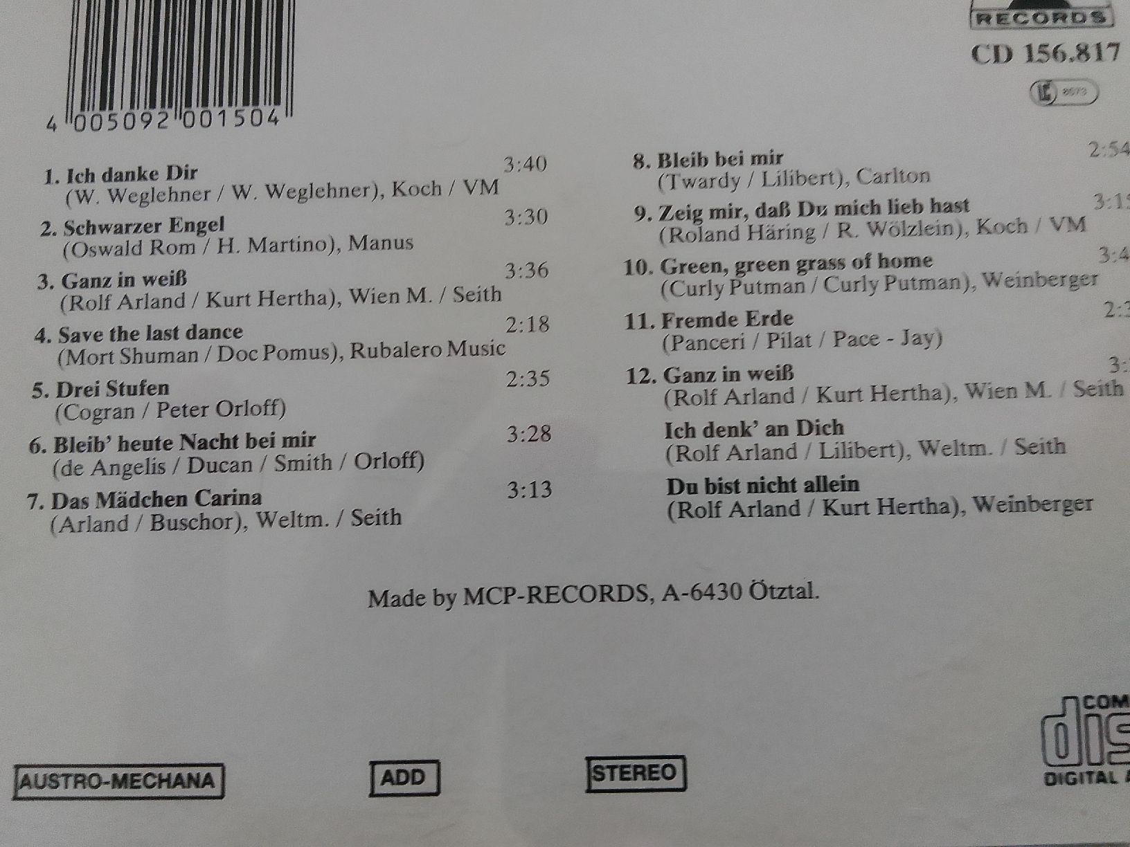 CD: Roy Black – Usato da Liebefeld venduto da CD-Urs 1