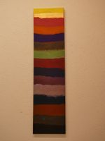 Abstraktes Acrylbild div. Farben 80 x 20 cm