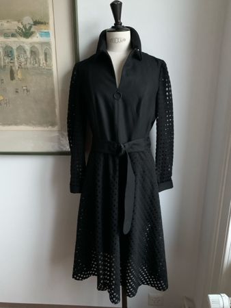 AKRIS: Exklusives Woll-Kleid mit Kaufetikette $1590, Gr. 38