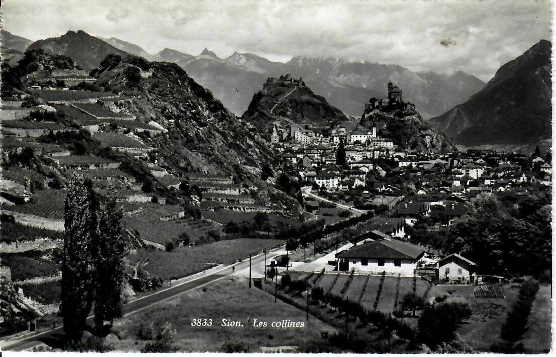 Ansichtskarten: Sion Les collines – Gebraucht aus Hochdorf von Ziegel-16