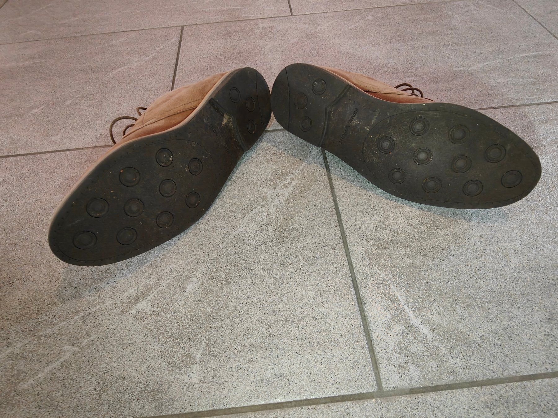 Scarpe da uomo: Eleganter halbhoher Lederschuh von Frank Wright, Gr. 40 – Usato da Mels venduto da velo-city 2