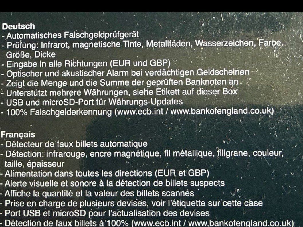 Alle Maschinen: Notenprüfer EUR, CHF, GBP – Gebraucht aus Selzach von Blacky_105 3