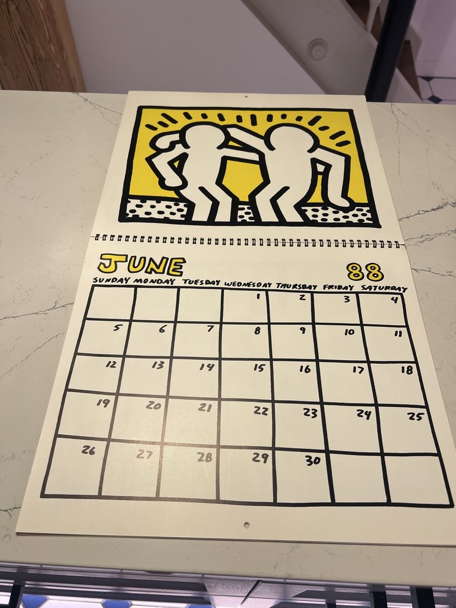 Kalender: Keith Haring Wandkalender 1988 – Gebraucht aus Aarburg von Annemarie16 7