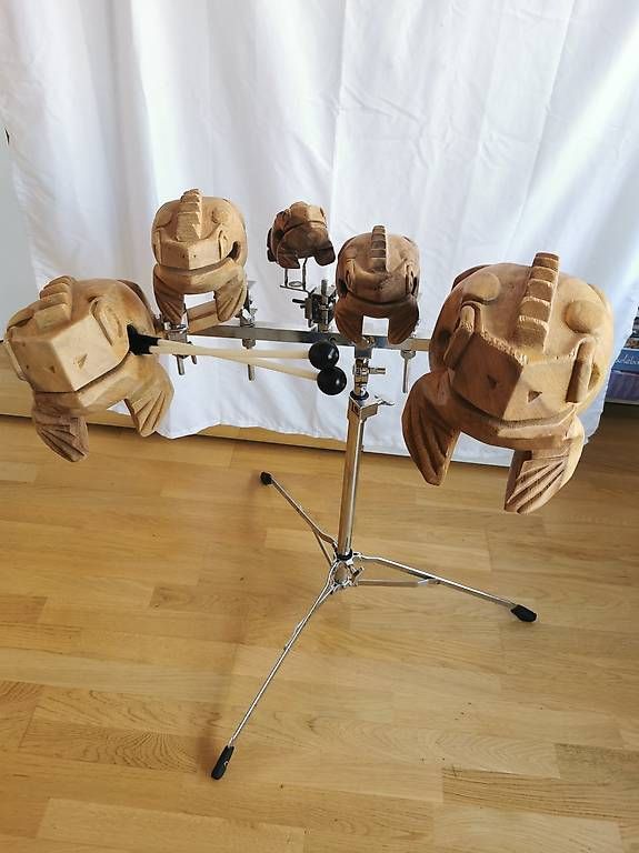Musikinstrumente: Holz Frosch Percussion Instrument – Gebraucht aus Bern von cpiller01