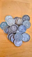 22 pièces de 1 franc suisse en argent 835‰ - 1910 à 1967