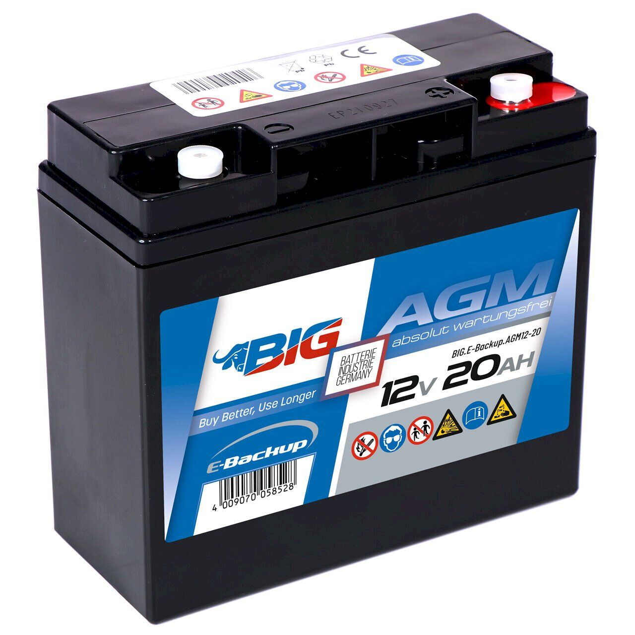 Accus & piles: BIG E-Backup AGM 12V 20Ah – Neuf avec emballage d'origine à Bottighofen par zaap 2