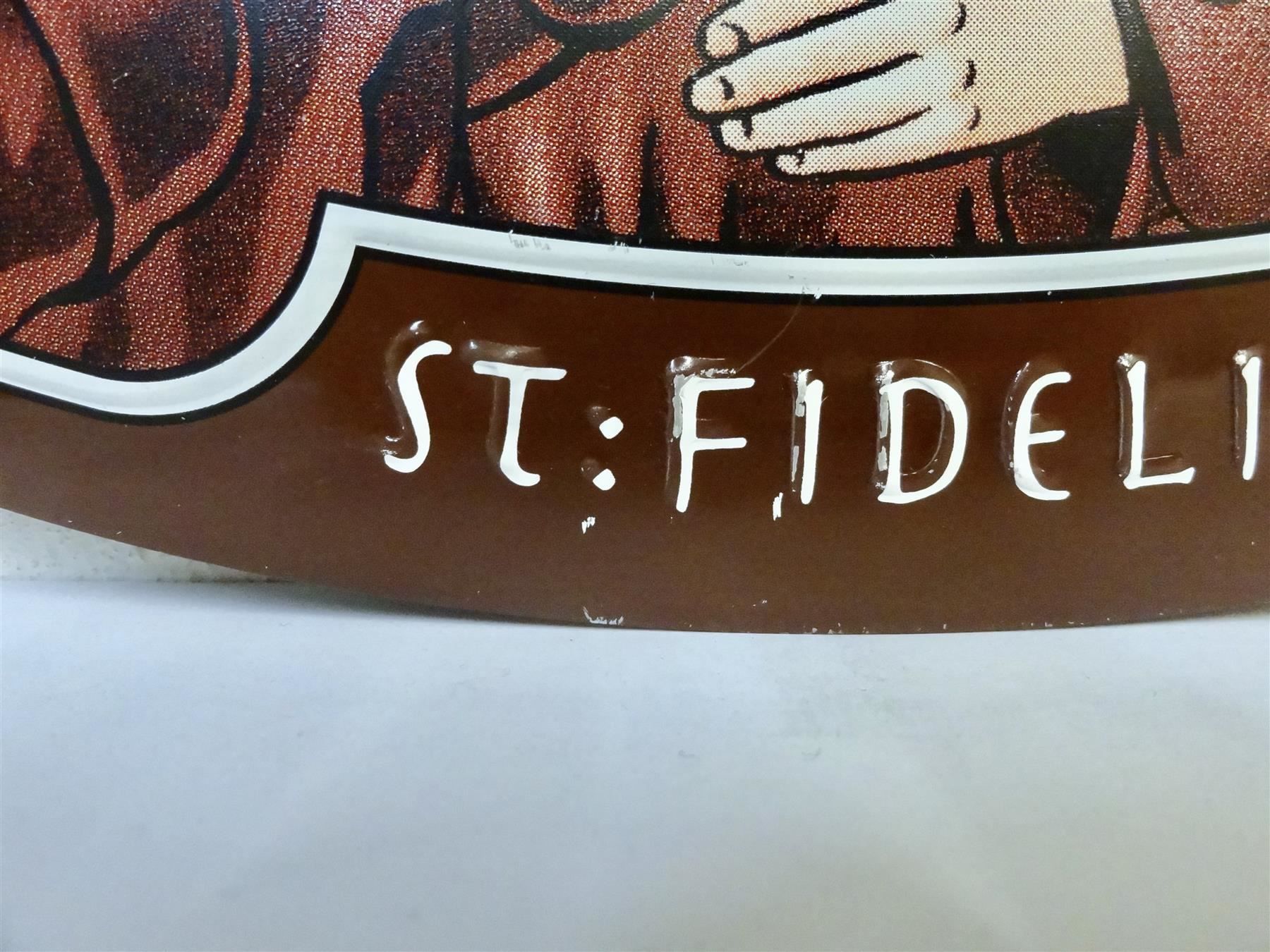 Eichhof Insegne: ovales Blechschild Schild Bier EICHHOF KLOSTERBRÄU Werbung – Nuovo (secondo la descrizione) da Kerzers venduto da bottlesandboxes 1