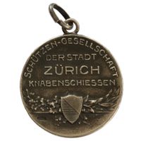 Schützenmedaille ZH ca. 1920 Züricher Knabenschiessen