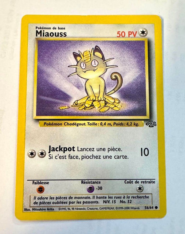 Carte Pokemon MIAOUSS 56/64 (D'occasion) à Trélex pour CHF 18.5 – avec ...