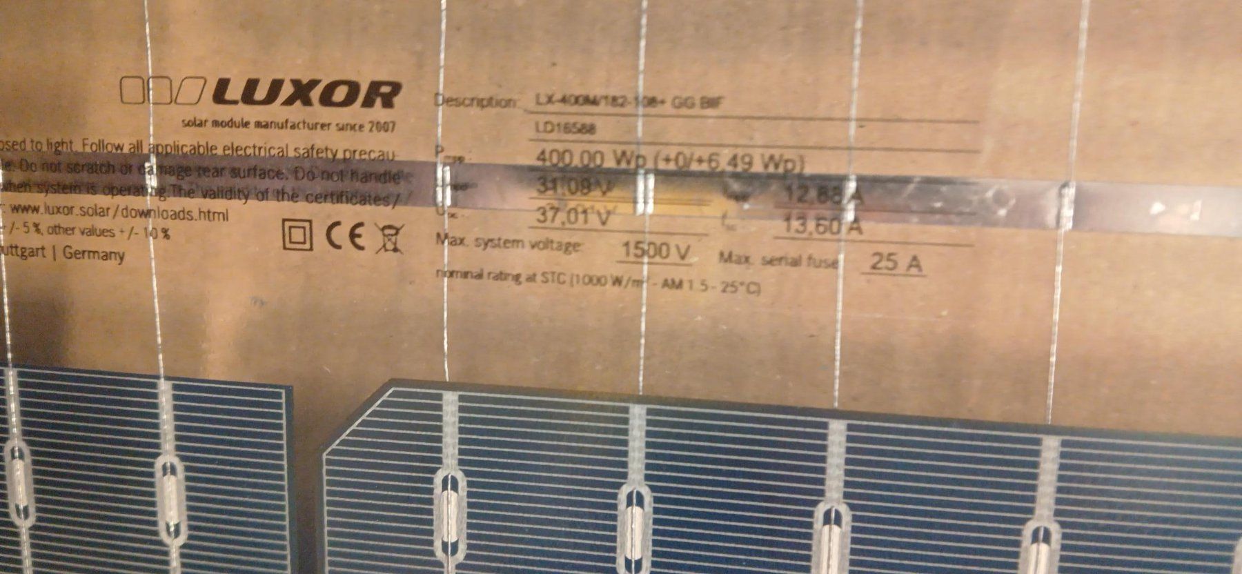 Solargeräte und Solarprodukte: Solarmodul Luxor EcoLine 400W – Neu (gemäss Beschreibung) aus Wyssachen von Clevergie01 3