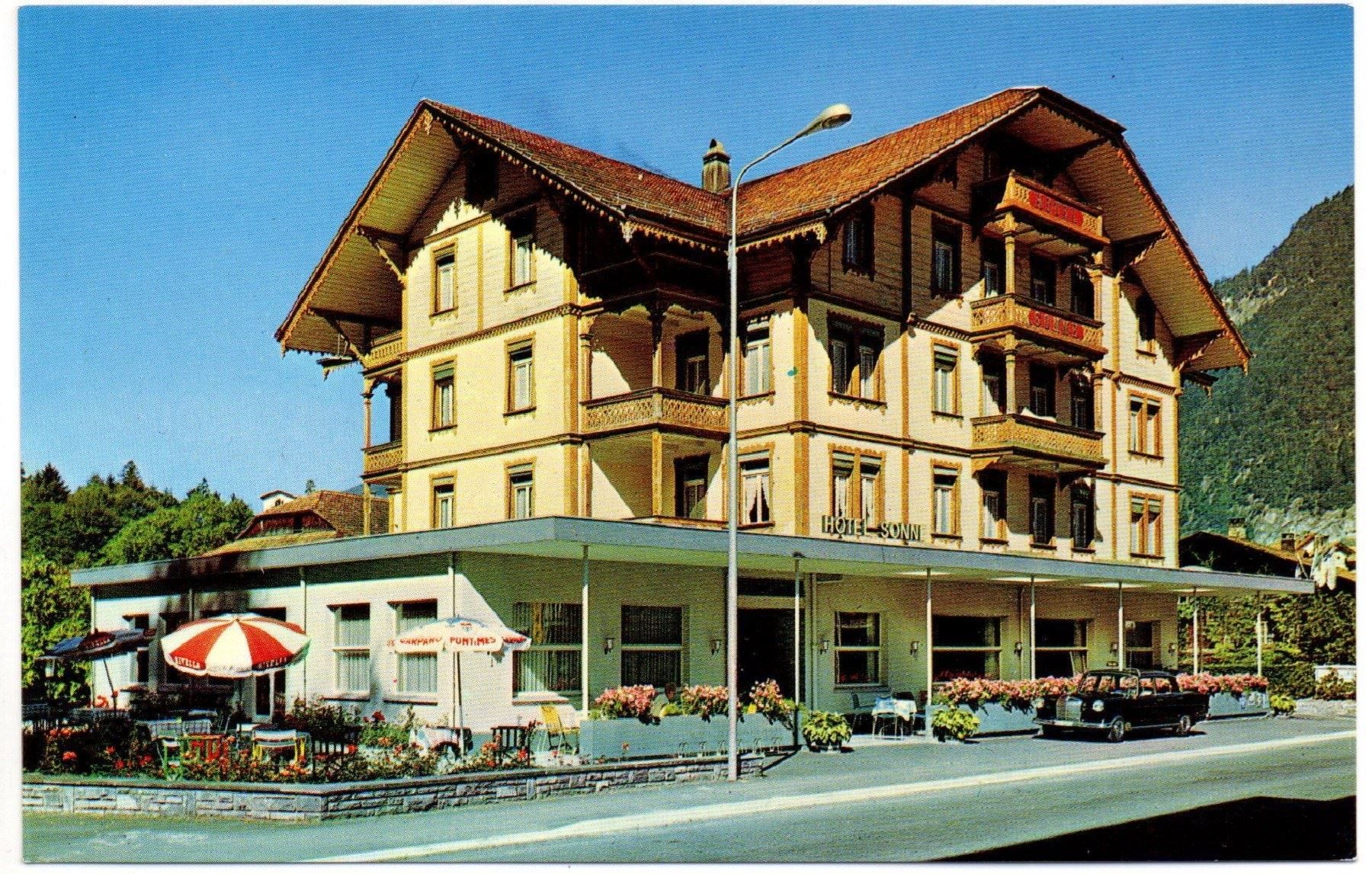 Cartoline postali: MATTEN-INTERLAKEN Hotel Sonne, Auto – Nuovo (secondo la descrizione) da Jona venduto da philajona
