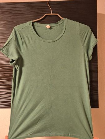 Q/S T-Shirt, Gr.L, Grün - Sommerliches Basic Shirt!