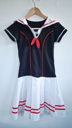 Damen Kostüm Sailorgirl Marine Kleid Gr. S
