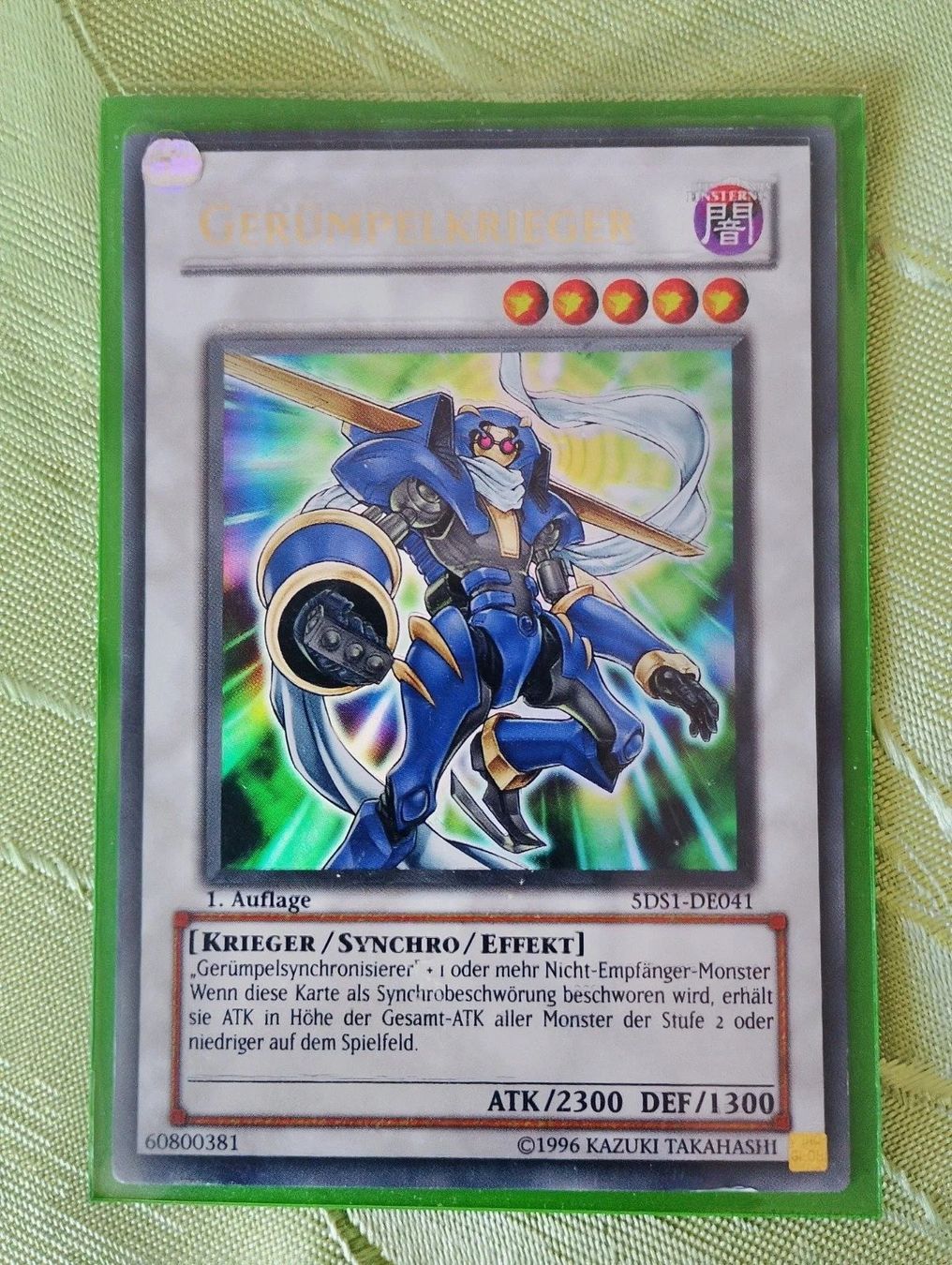 Yugioh Carte collezionabili: Yugioh Gerümpelkrieger 5DS1-DE041 – Nuovo e nell'imballaggio originale da Chur venduto da -NewERA-