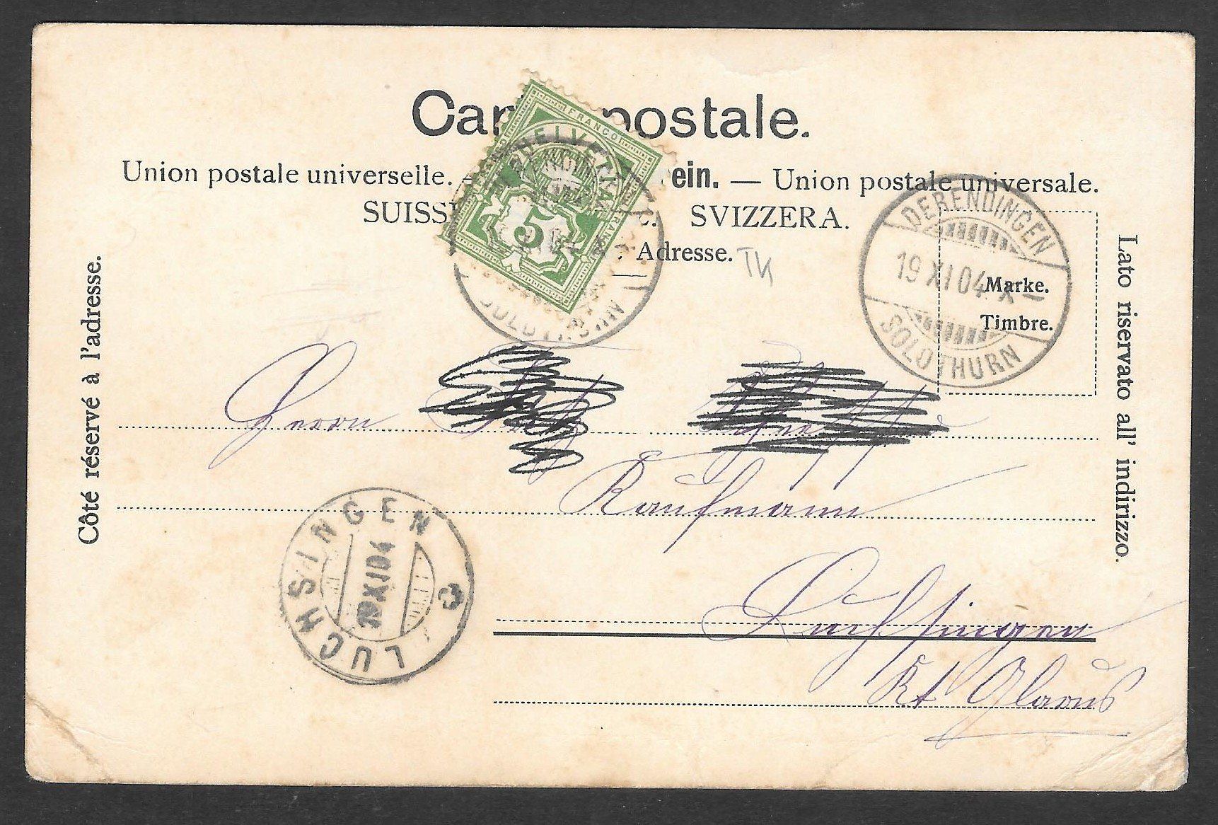 Cartoline postali: Luterbach drei Teilansichten – Usato da Olten venduto da clotaldi 1