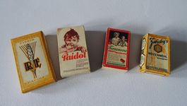 4 alte Verkaufsladen-Artikel