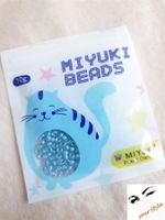 Original MIYUKI Rocailles  8/0 skyblue crystal