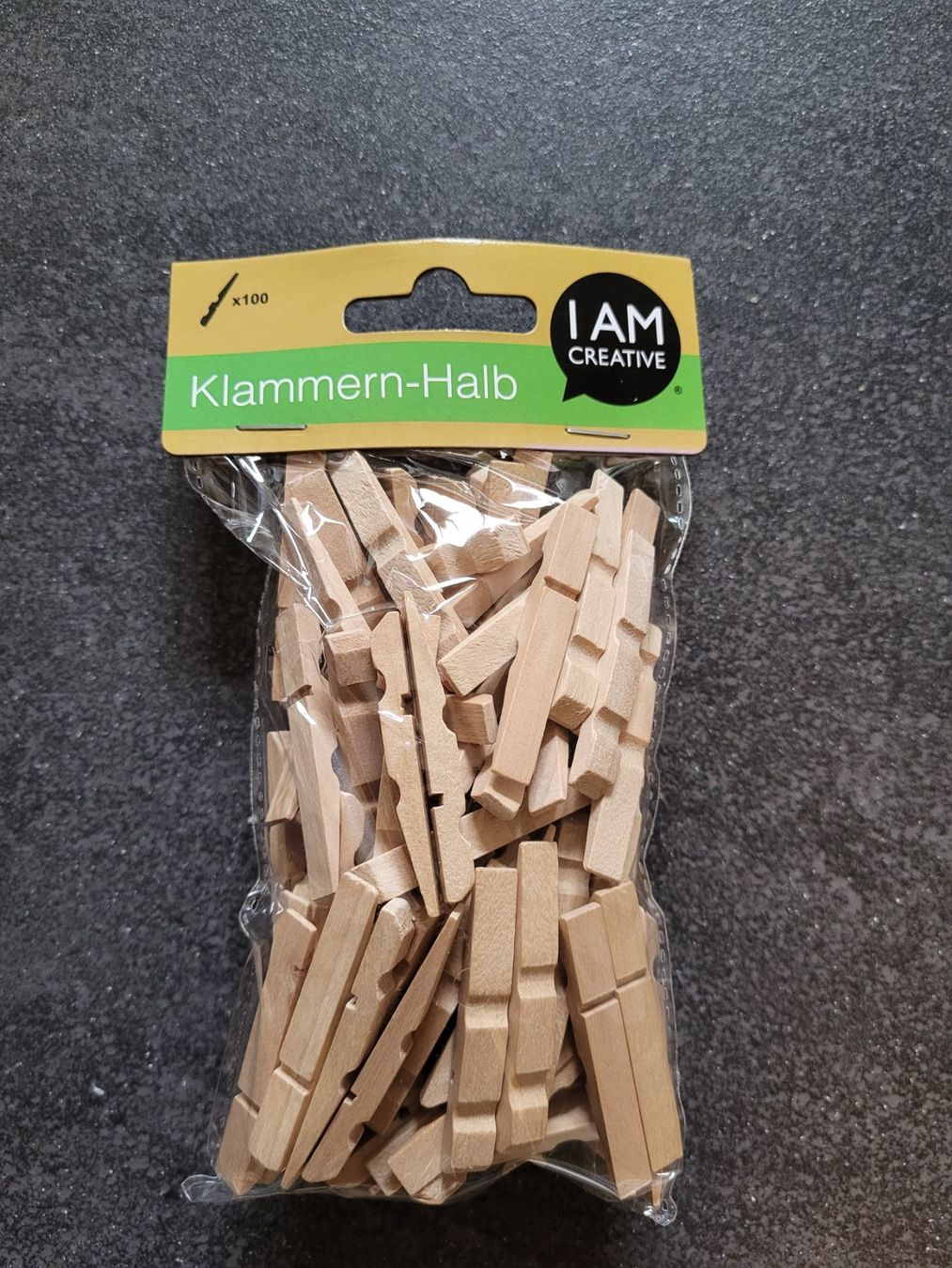 Kit bricolage: Holzklammern - Halb 48mm – Nuovo e nell'imballaggio originale da Strengelbach venduto da maskil