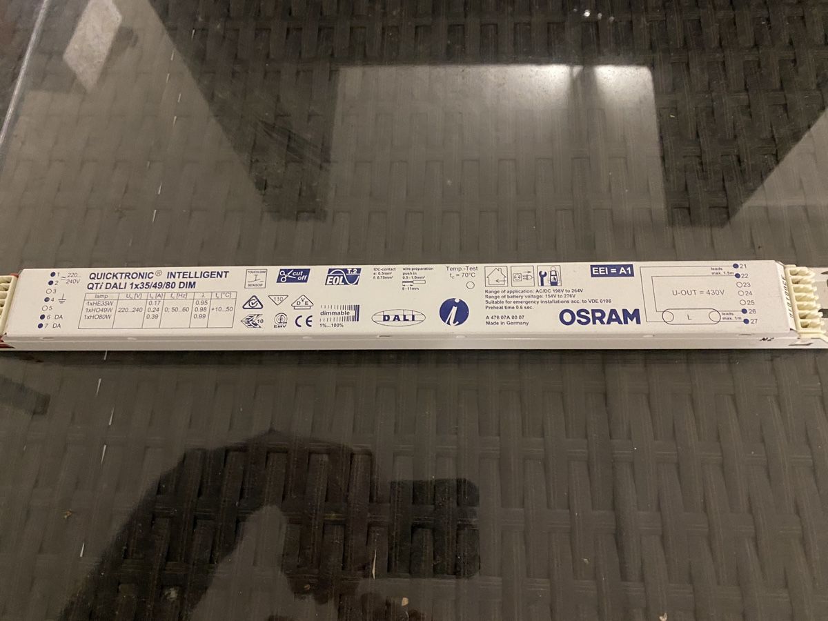 Osram Componenti elettronici: Dali EVG Elektronisches Vorschaltgerät Dimmb. – Usato da Beckenried venduto da Struffi1