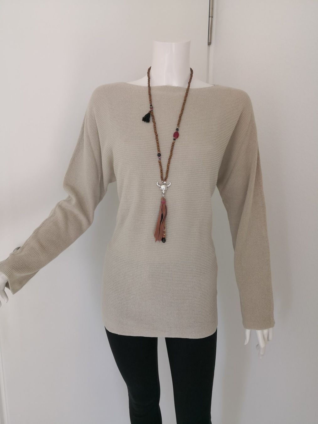 Maglioni & Felpe: 🤩LEINEN STRICK-PULLOVER BEIGE – Usato da Olten venduto da Naja-Twins-Twins 7