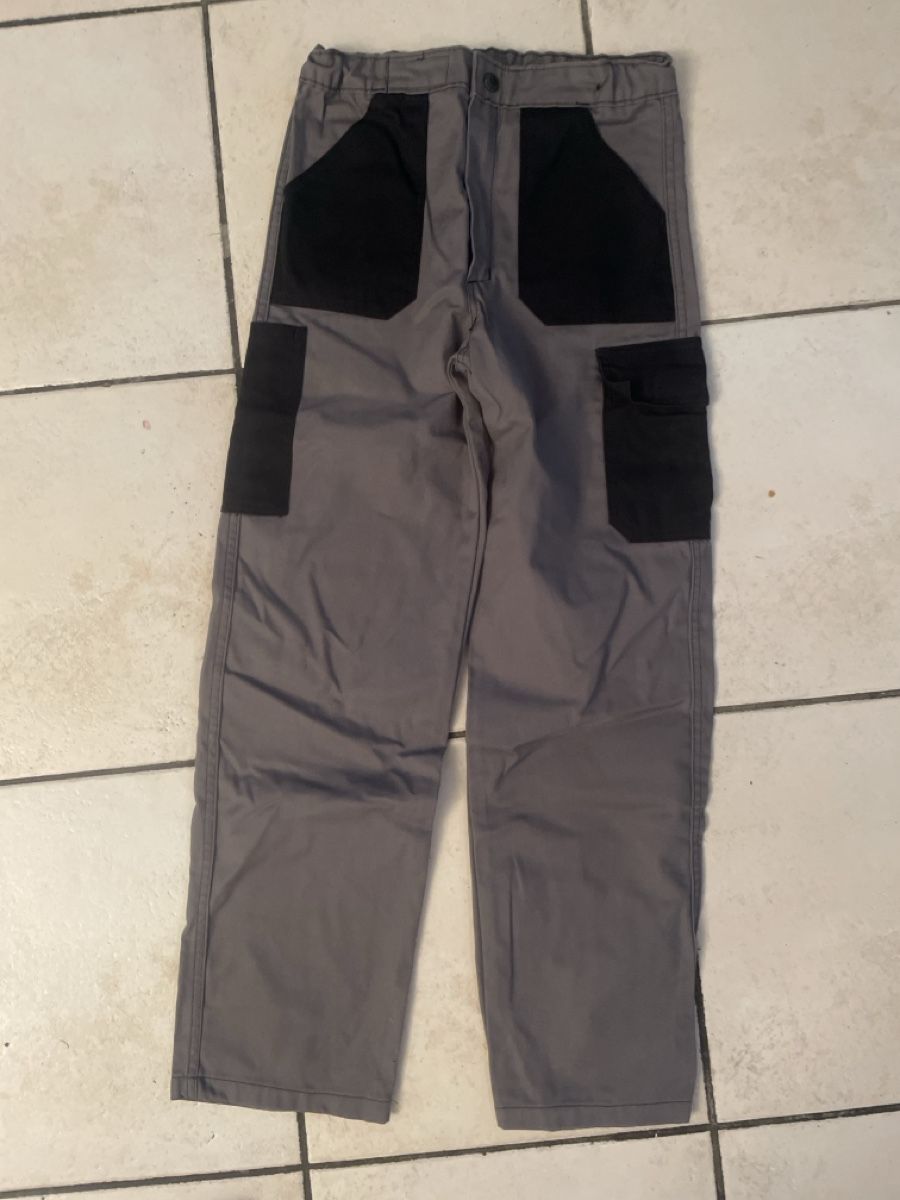 Pantaloni: Neue Marsum Arbeitshose Gr. 152 Grau-Schwarz – Nuovo (secondo la descrizione) da Obergerlafingen venduto da cabo4