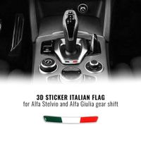 3D Sticker Aufkleber Italia für Alfa Giulia Stelvio 2er Set