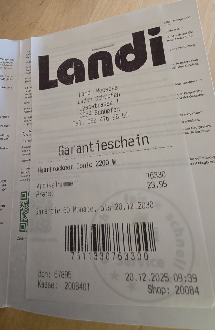 Sèche-cheveux: Haartrockner Ionic – Neuf (Voir description) à Schüpfen par Edelprinz 3
