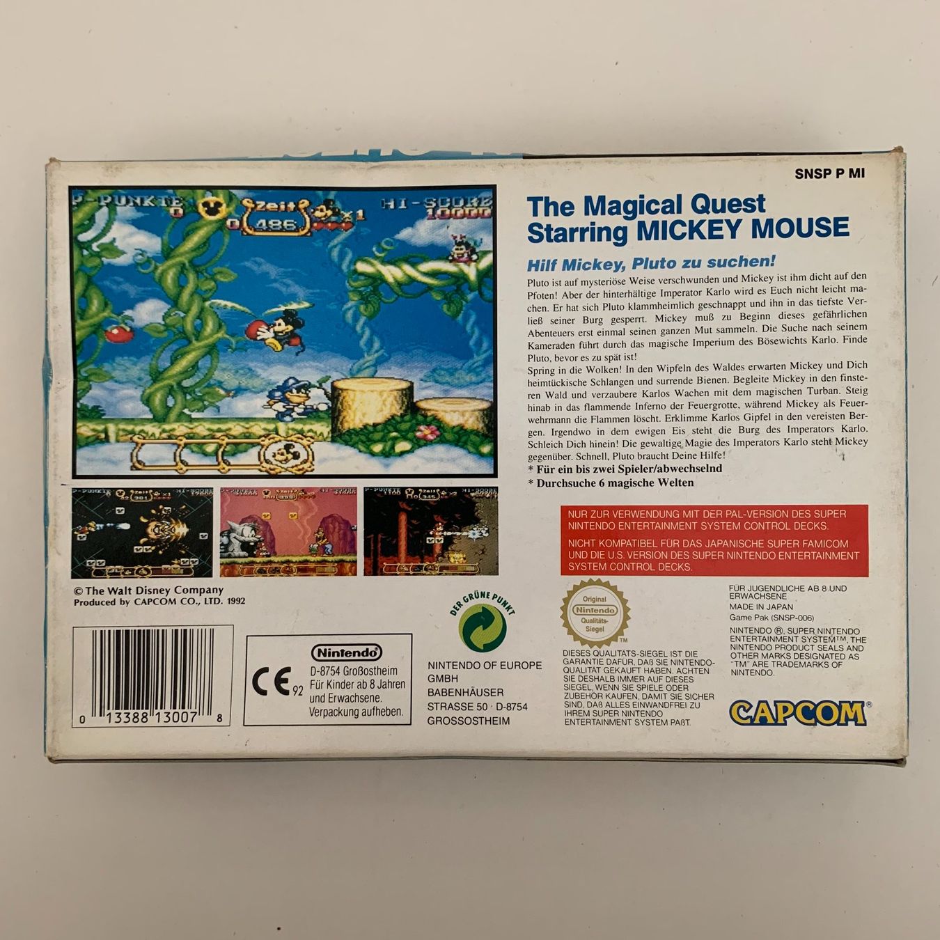 Nintendo Giochi: The Magical Quest - Starring Mickey Mouse - SNES - OVP – Usato da Zürich venduto da Mephisto87 1