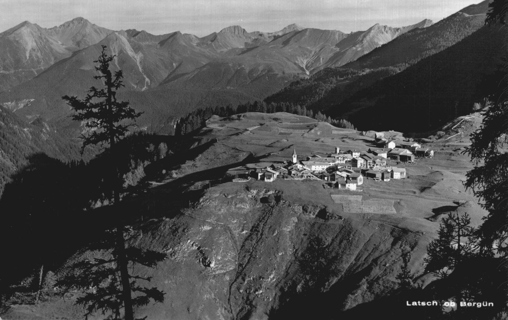 Cartoline postali: Alte Ansichtskarte Bergün/Latsch, Graubünden, Schweiz – Usato da Oberkirch LU venduto da sa_kr