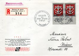 JOURNÈE DU DON SUISSE 3 III 45 GANZSACHE - EV4