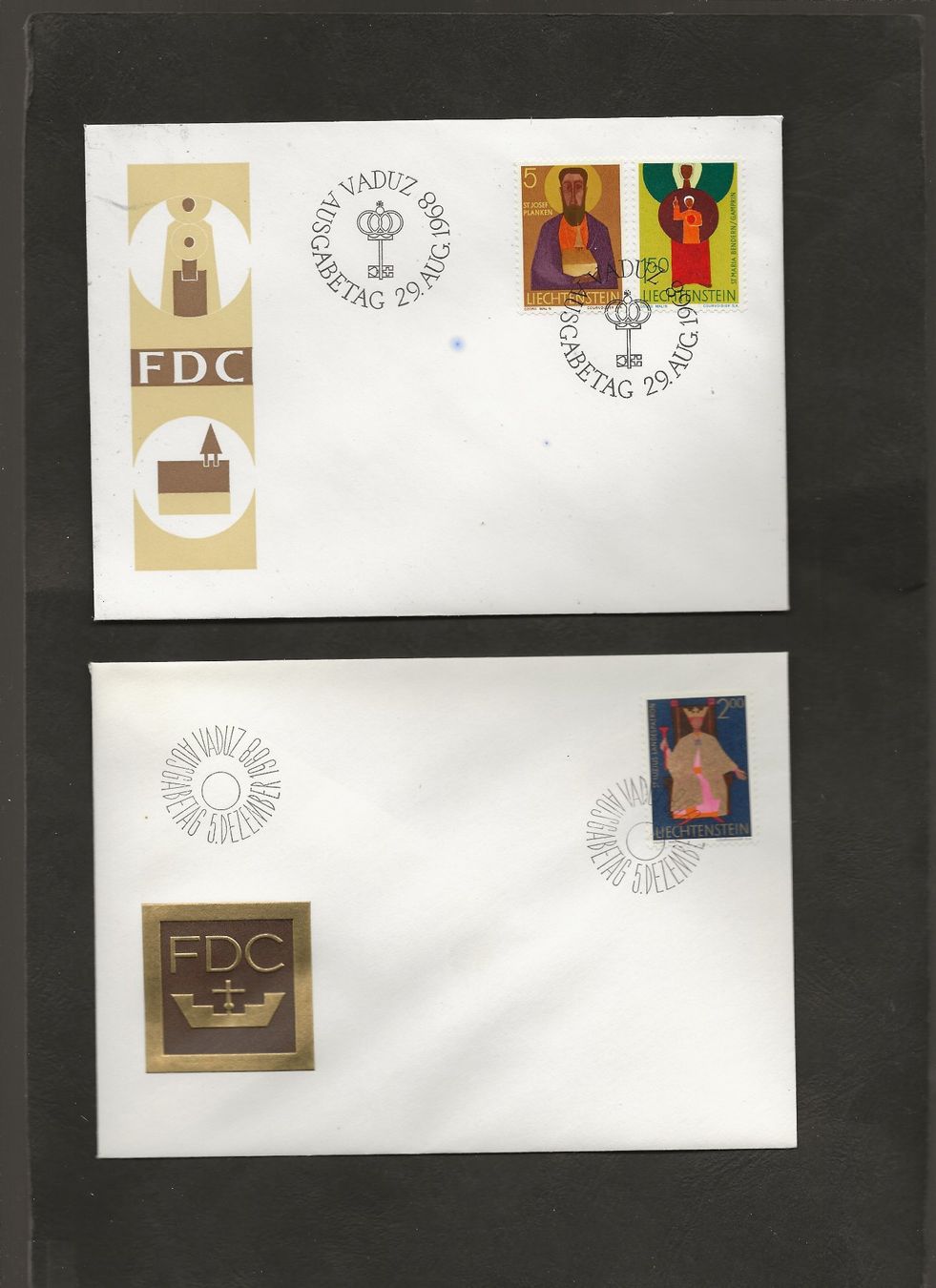 Tutti i francobolli: 16 FDC Liechtenstein 1965 bis 1974 – Usato da Au ZH venduto da xelagreb01 4