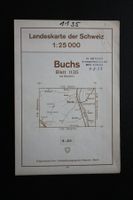 Buchs Landeskarte der Schweiz 1: 25 000 / 1963