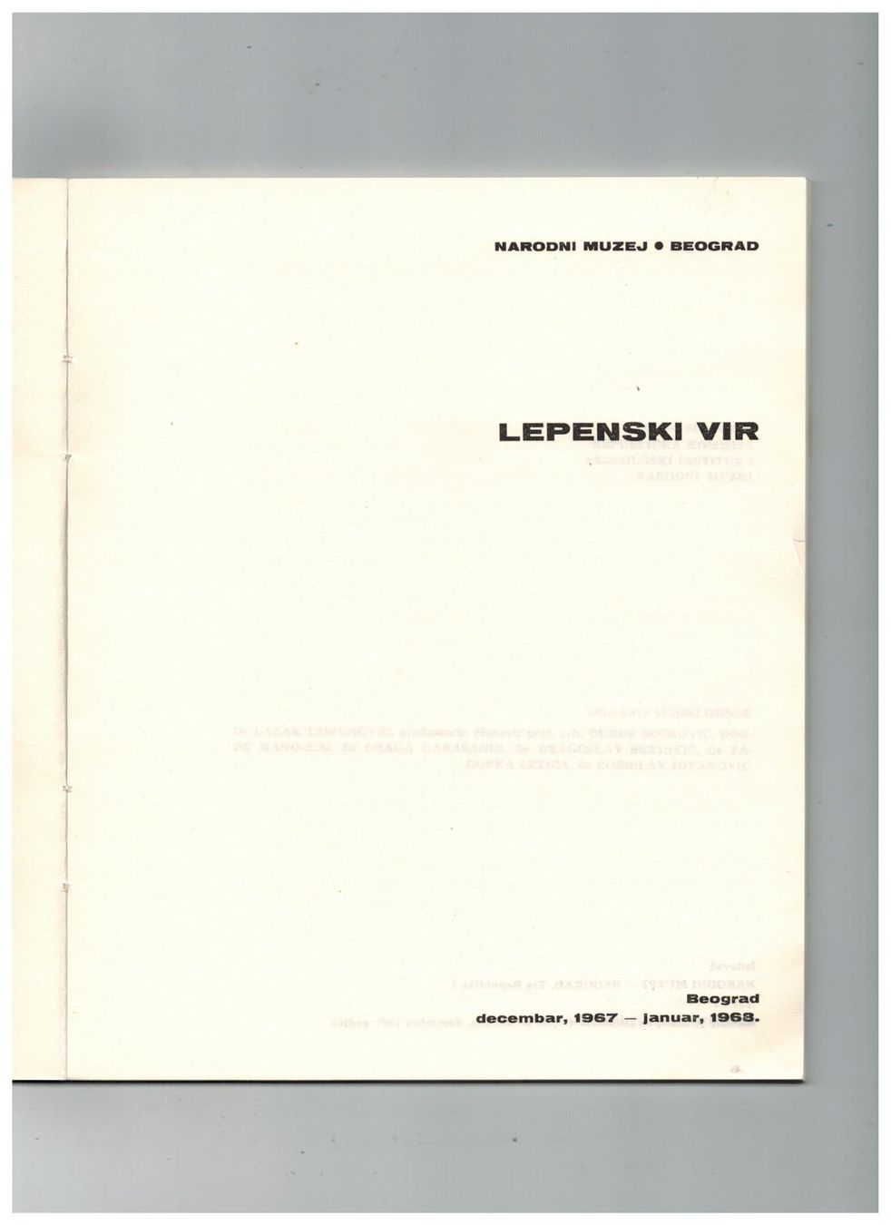 Libri: Archäologie: Lepenski Vir – Nuovo (secondo la descrizione) da Biel-Benken BL venduto da rud_yc8p 1