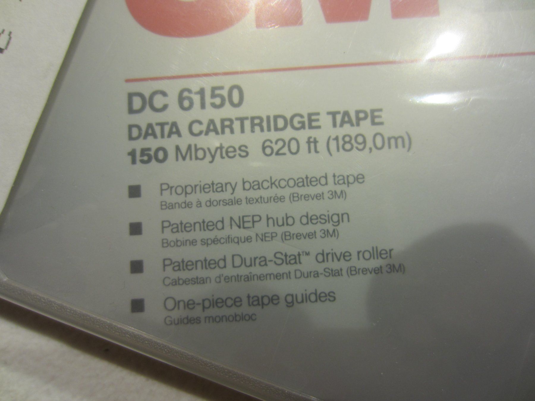 PCs: 3M DC 6150 DATA CARTRIDGE TAPE 150MBytes Fabrikneu – Neuf avec emballage d'origine à Sursee par Tschiger 1